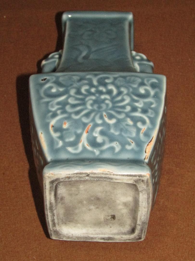 ヨ*ん様 【青磁花瓶　２４ｃｍ　桂又三郎書付有　天龍寺青磁・宋時代末期？】参考品