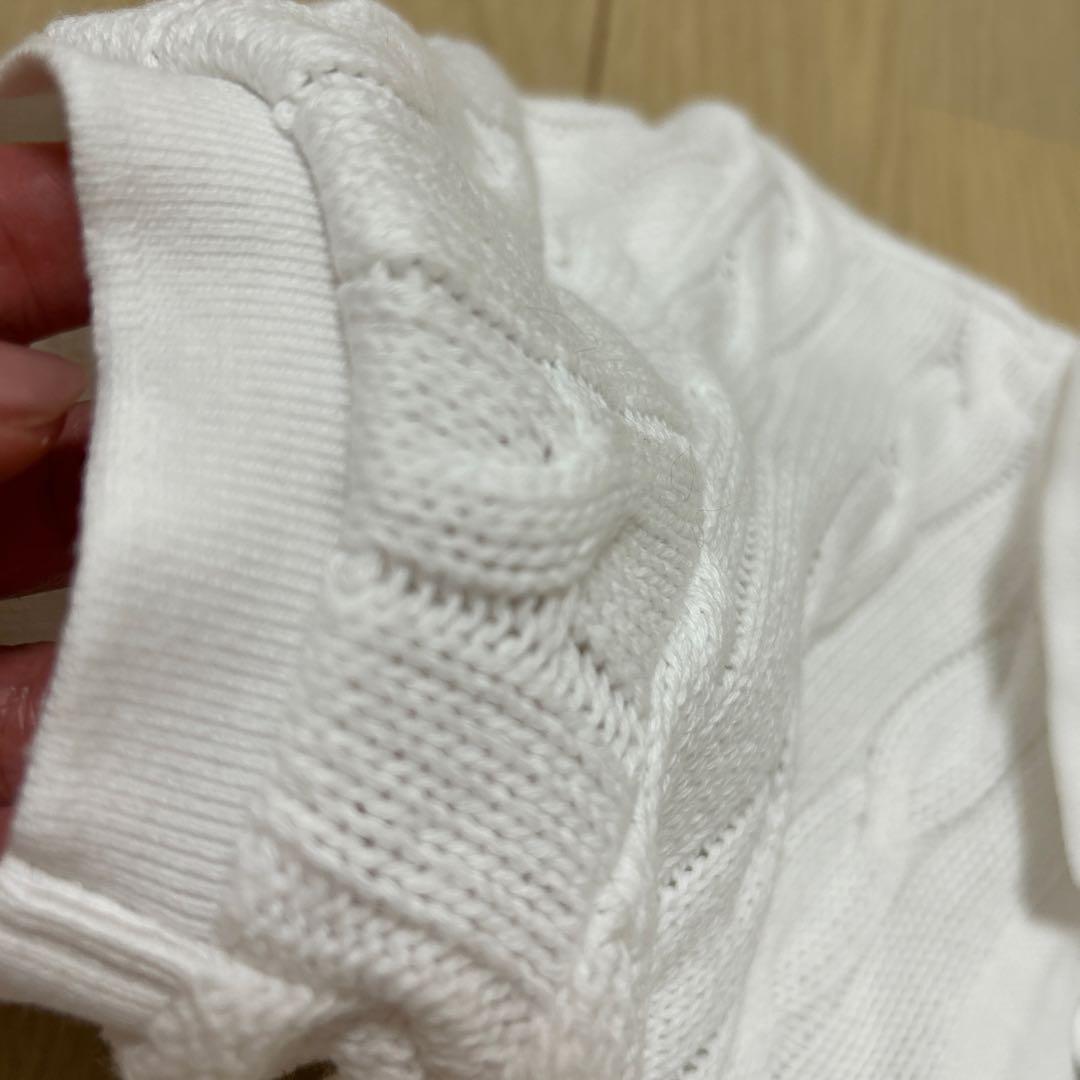 ケーブルニット ポロシャツ　ポロ ラルフ ローレン　X Sサイズ