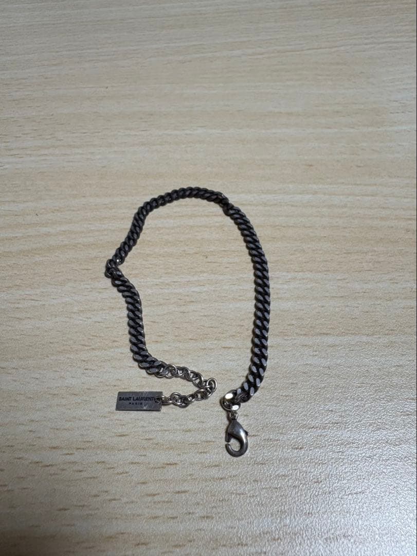 SAINT LAURENT シルバーチェーンブレスレット