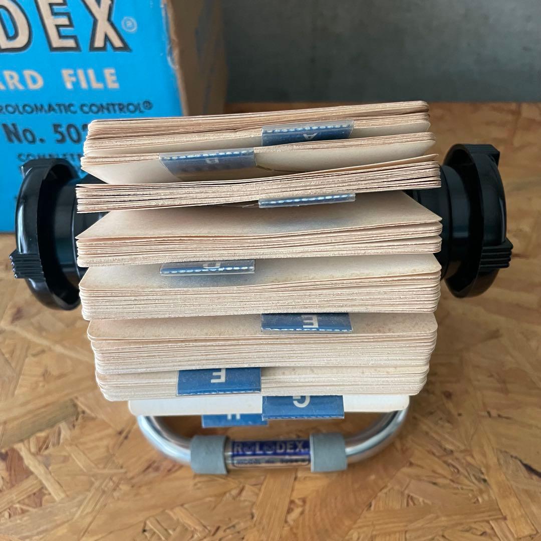 60s 70s VINTAGE ROLODEX NO.5024X アルミフレーム