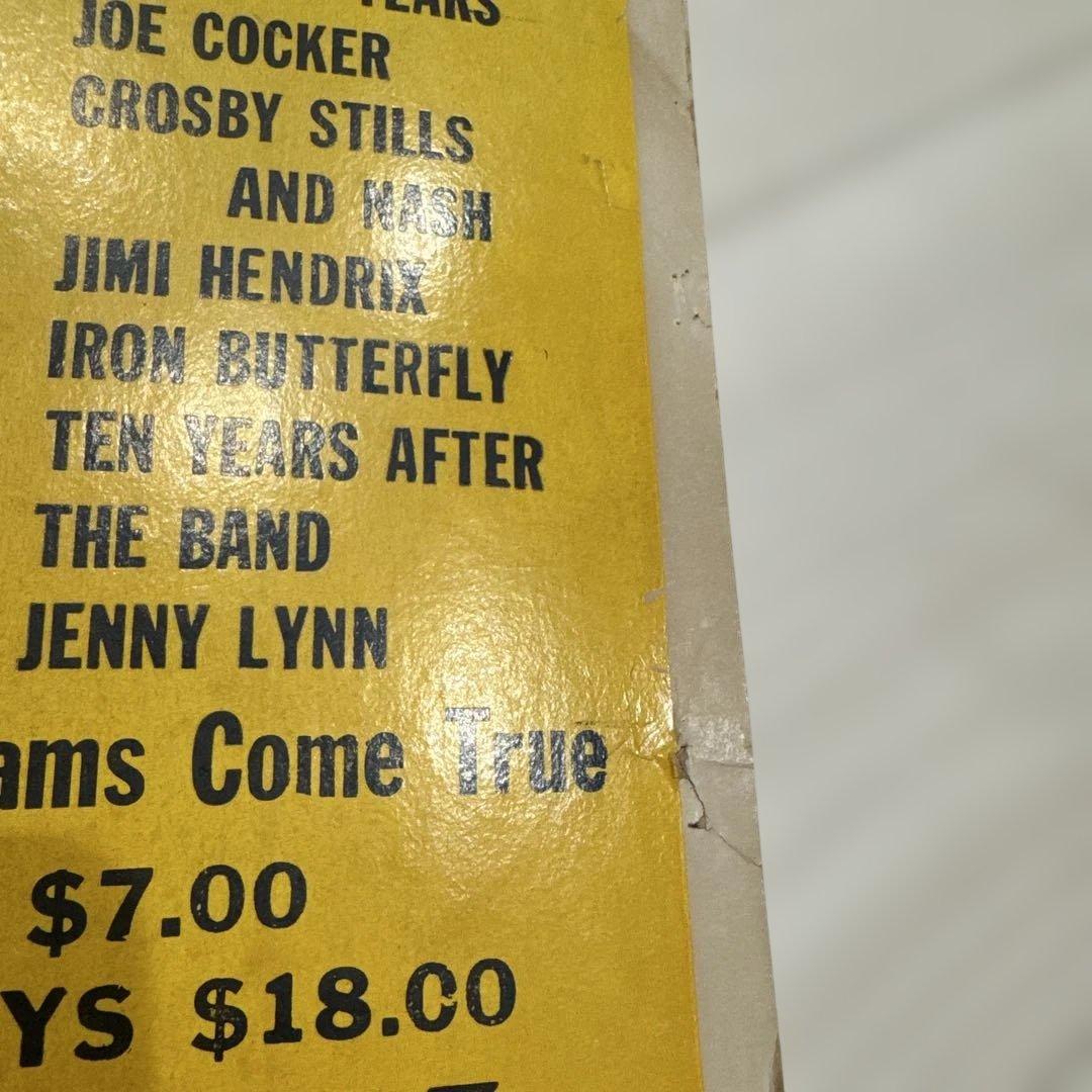 ウッドストック音楽祭 ポスター 1969年