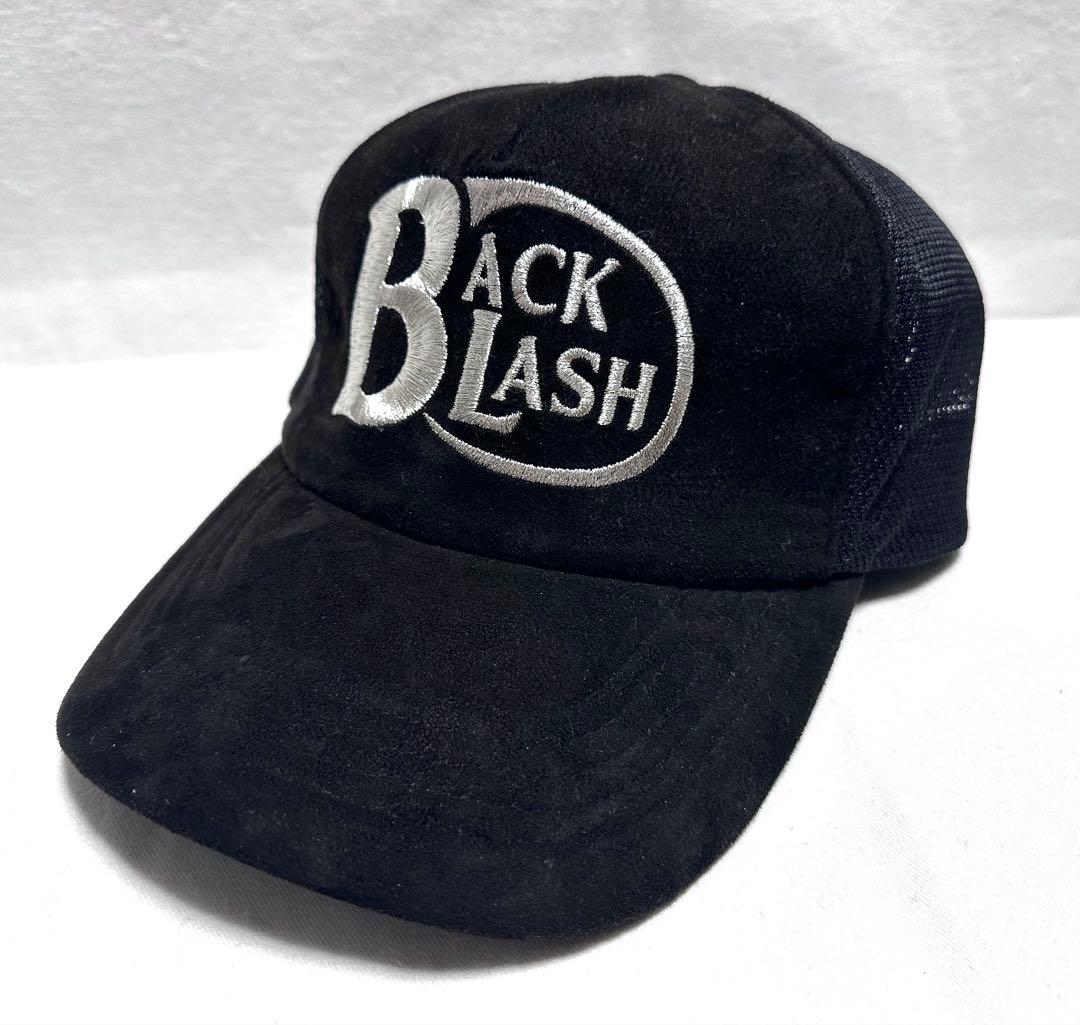 新品BACKLASHカンガルースエード刺繍メッシュキャップ/バックラッシュ帽子