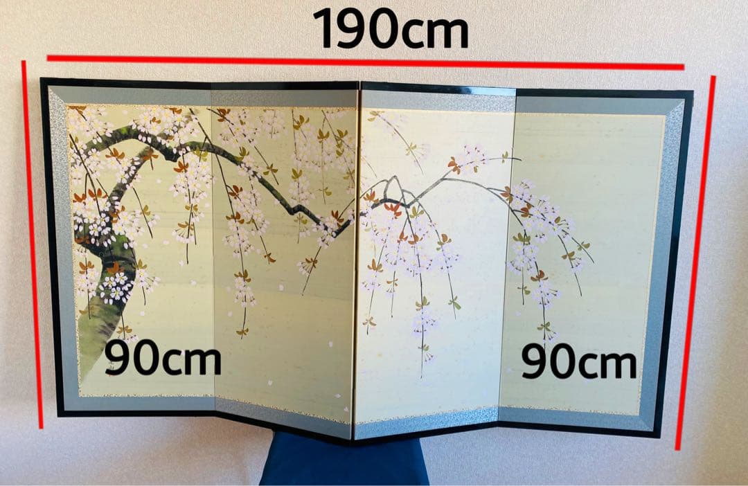 桜の屏風 190cm x 90cm 星山作