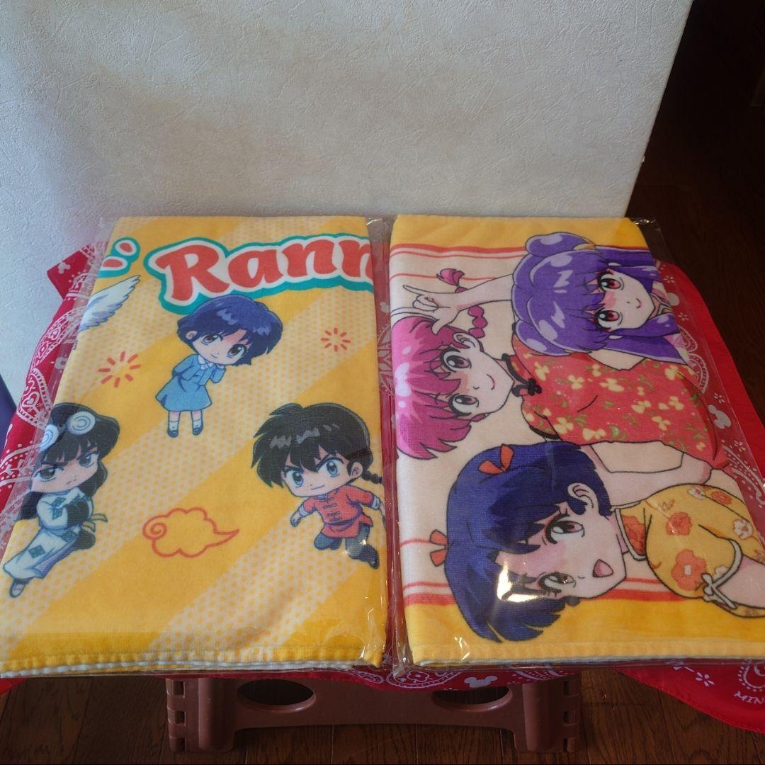 らんま フェイスタオル(ミニキャラ&らんま&あかね&シャンプーvev)