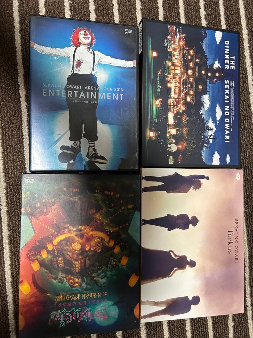 SEKAI NO OWARI DVD 4枚セット 引退品