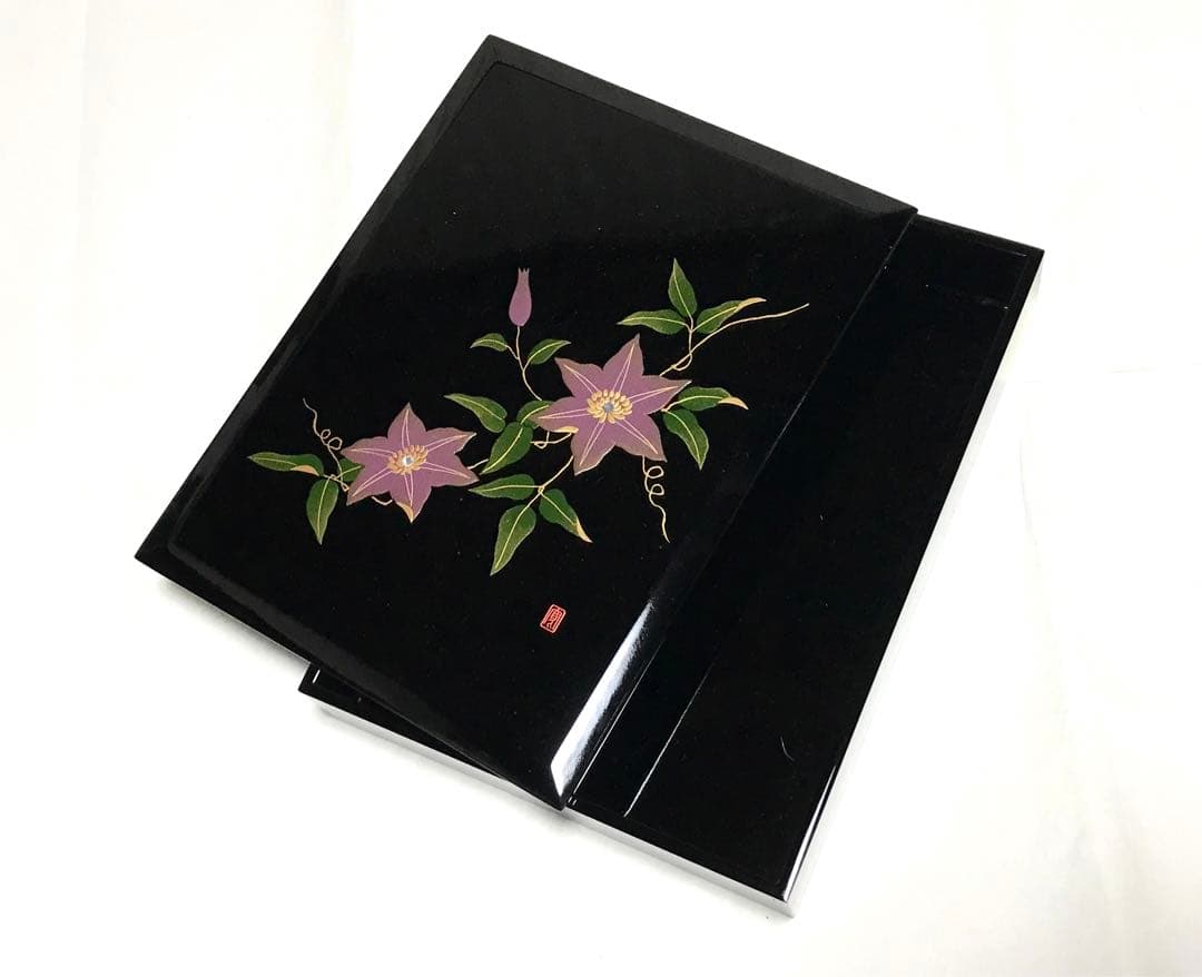 書道具　硯箱　文箱　漆塗り