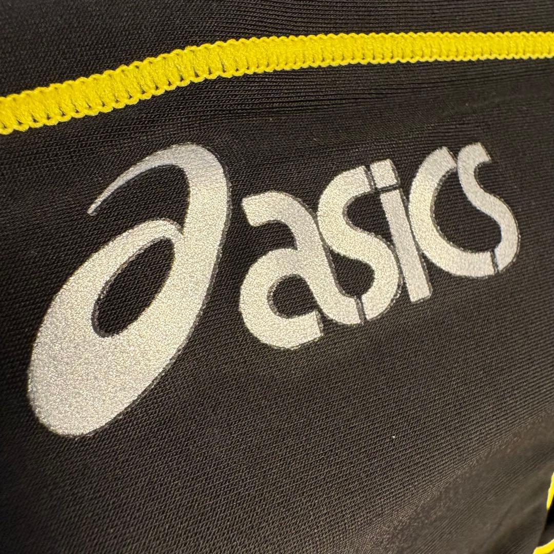 【新品】asics AMA46P P2 競パン 黒/黄ステッチ 競泳水着