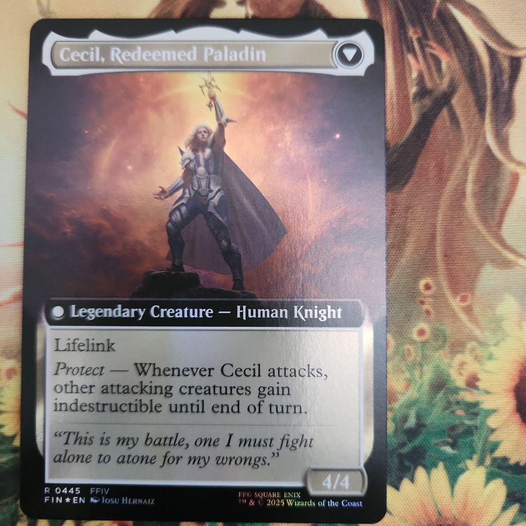 暗黒騎士、セシル/覚醒のパラディン、セシル　英語拡張アートfoil mtg