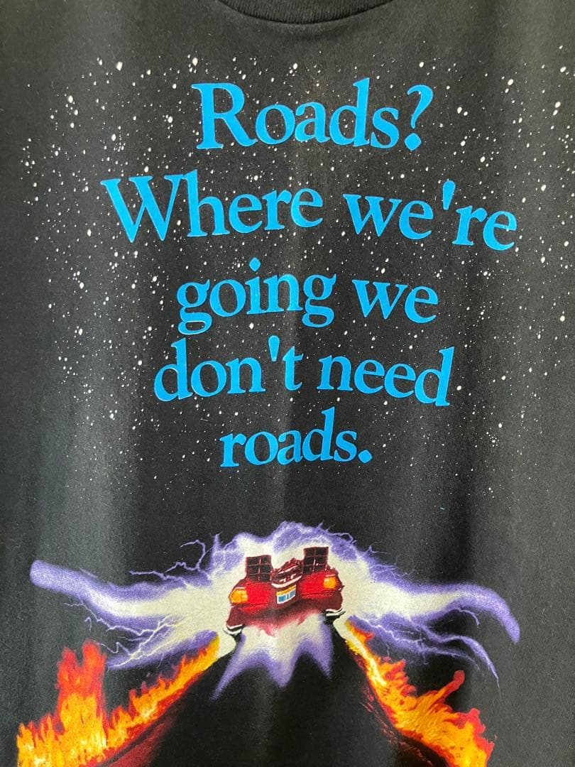 ヴィンテージ　バック・トゥ・ザ・フューチャー Tシャツ　黒　S アメリカ購入品