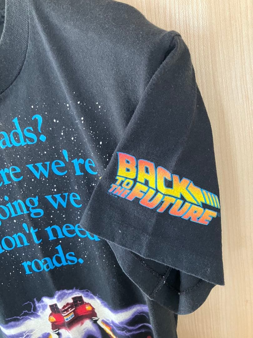 ヴィンテージ　バック・トゥ・ザ・フューチャー Tシャツ　黒　S アメリカ購入品