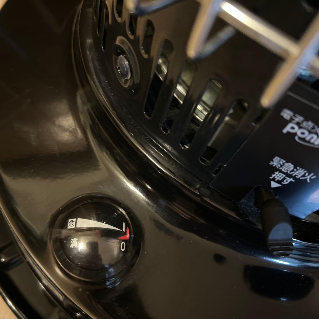 五徳付きトヨトミ ストーブ 黒KS-67H