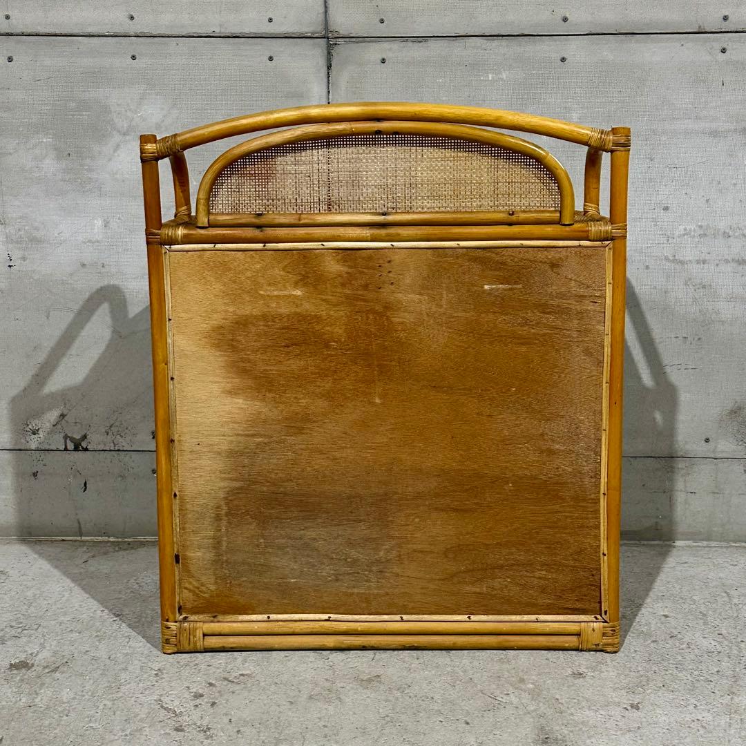 ꧁オールドがラタン꧂籐 収納家具 和モダン 昭和レトロ 6段チェスト