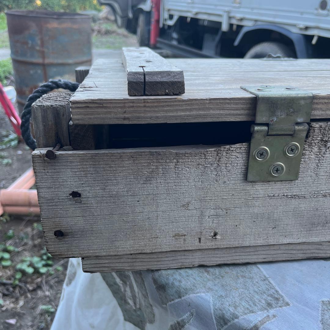 ビンテージ　米軍　木製弾薬箱