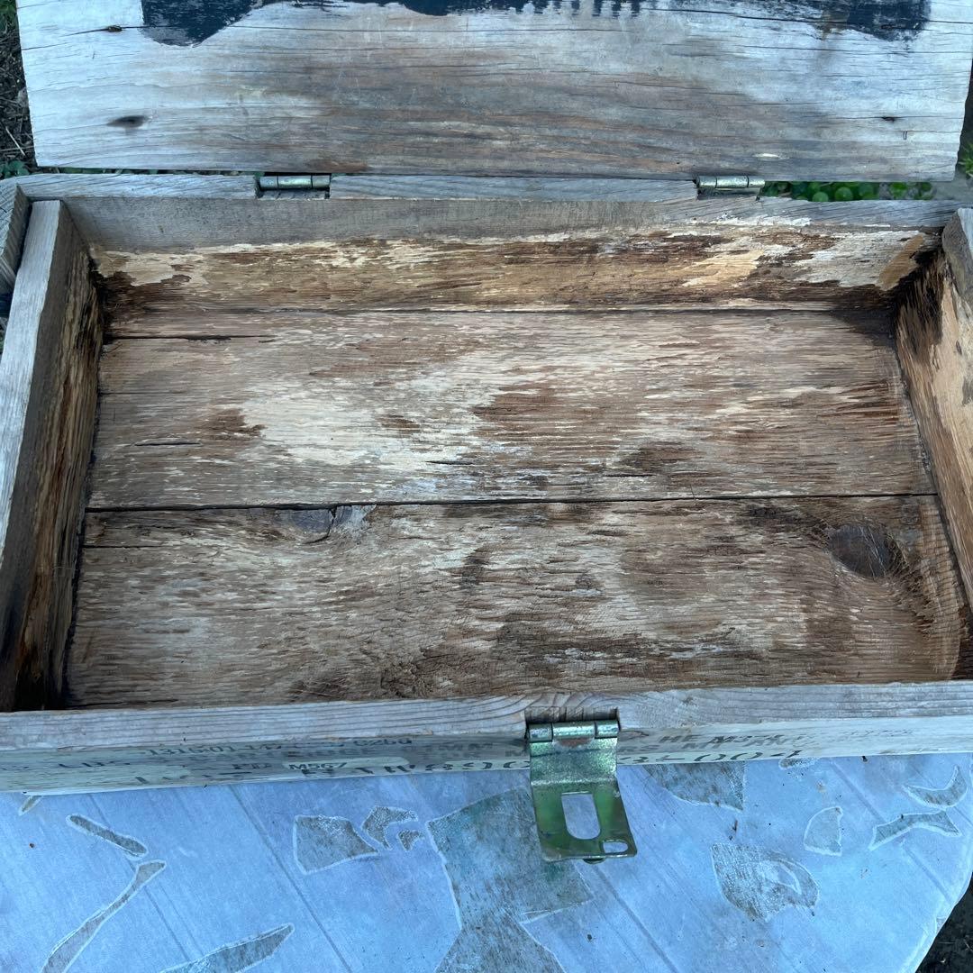 ビンテージ　米軍　木製弾薬箱