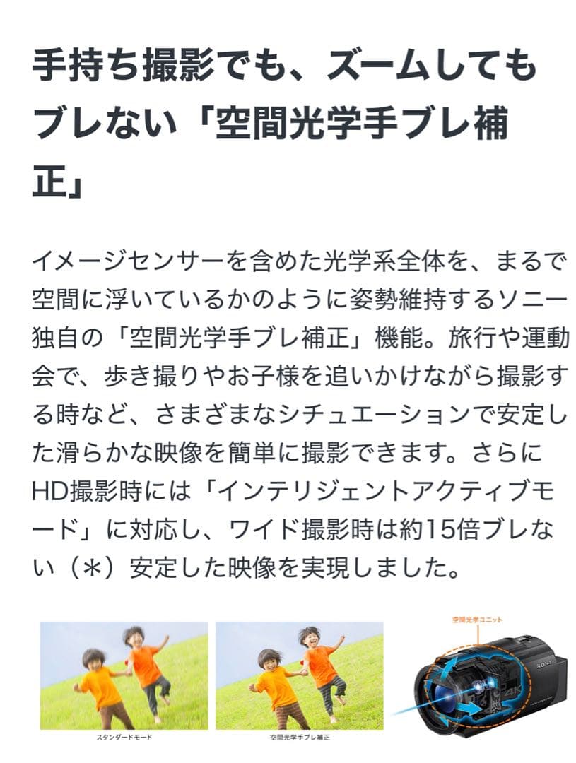 【新品】SONY FDR-AX45A 4K ビデオカメラ本体(ブロンズブラウン)