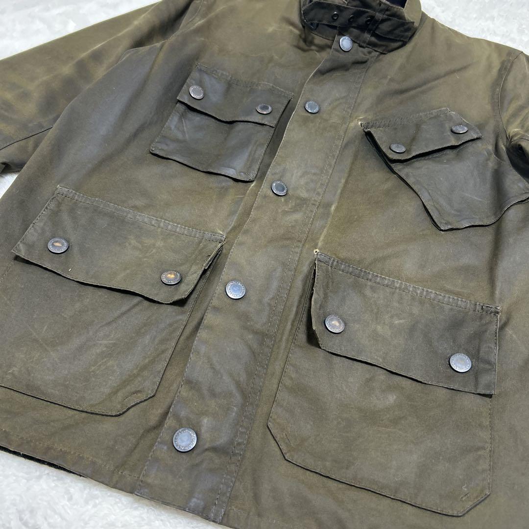 Barbour オイルドジャケット モーターサイクルジャケット　ウール　バブア