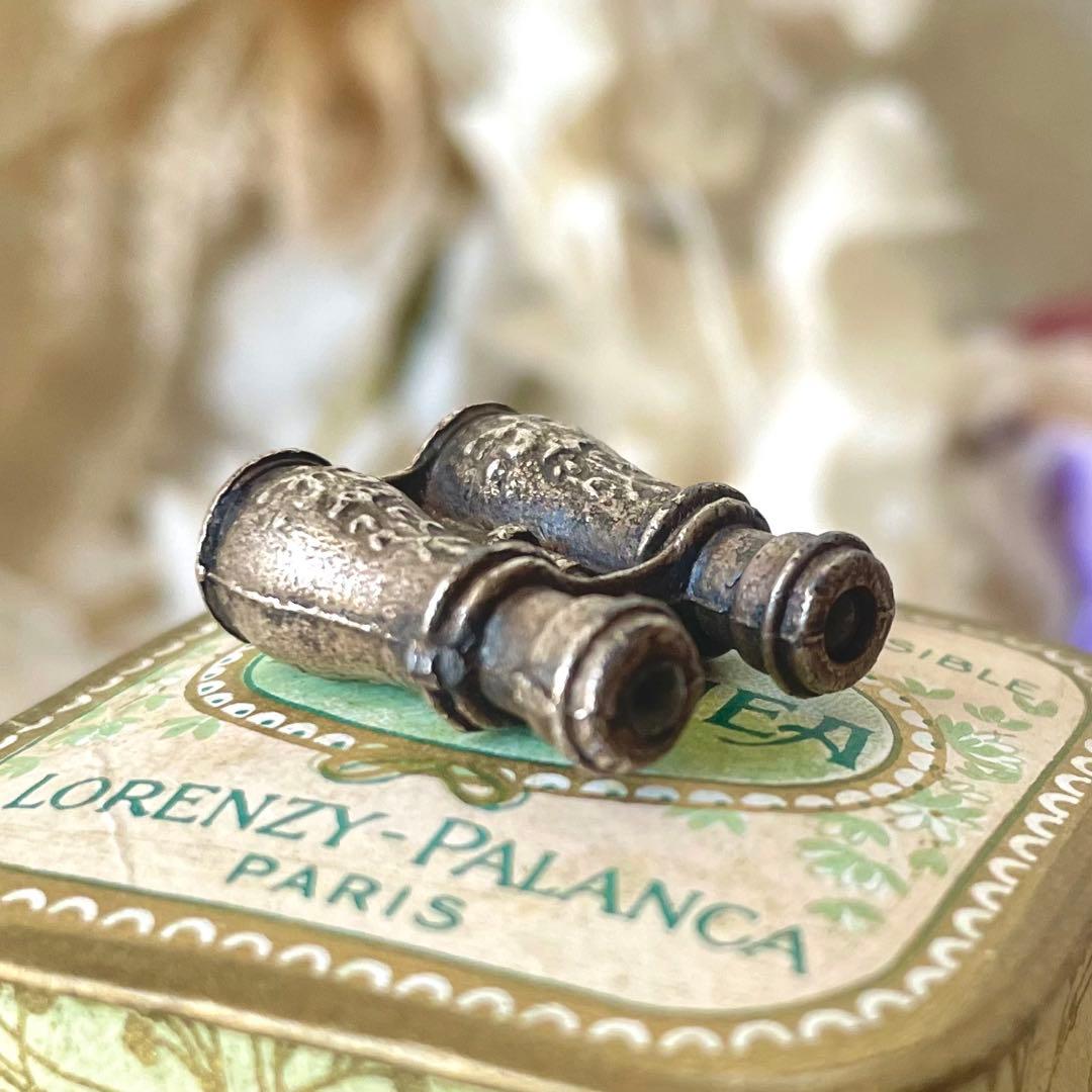 オペラグラスチャーム ミニチュア双眼鏡 ドールミニョネット用フランスアンティーク