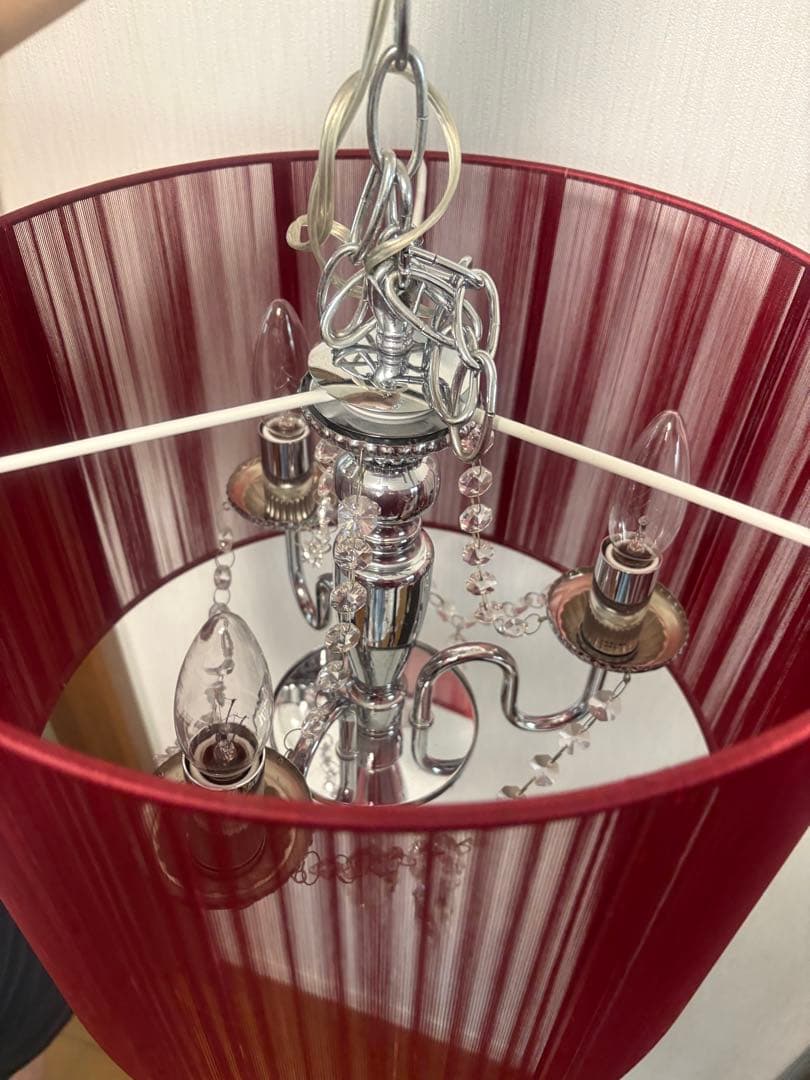 TOGA⭐️シャンデリア ✳︎赤✳︎照明器具