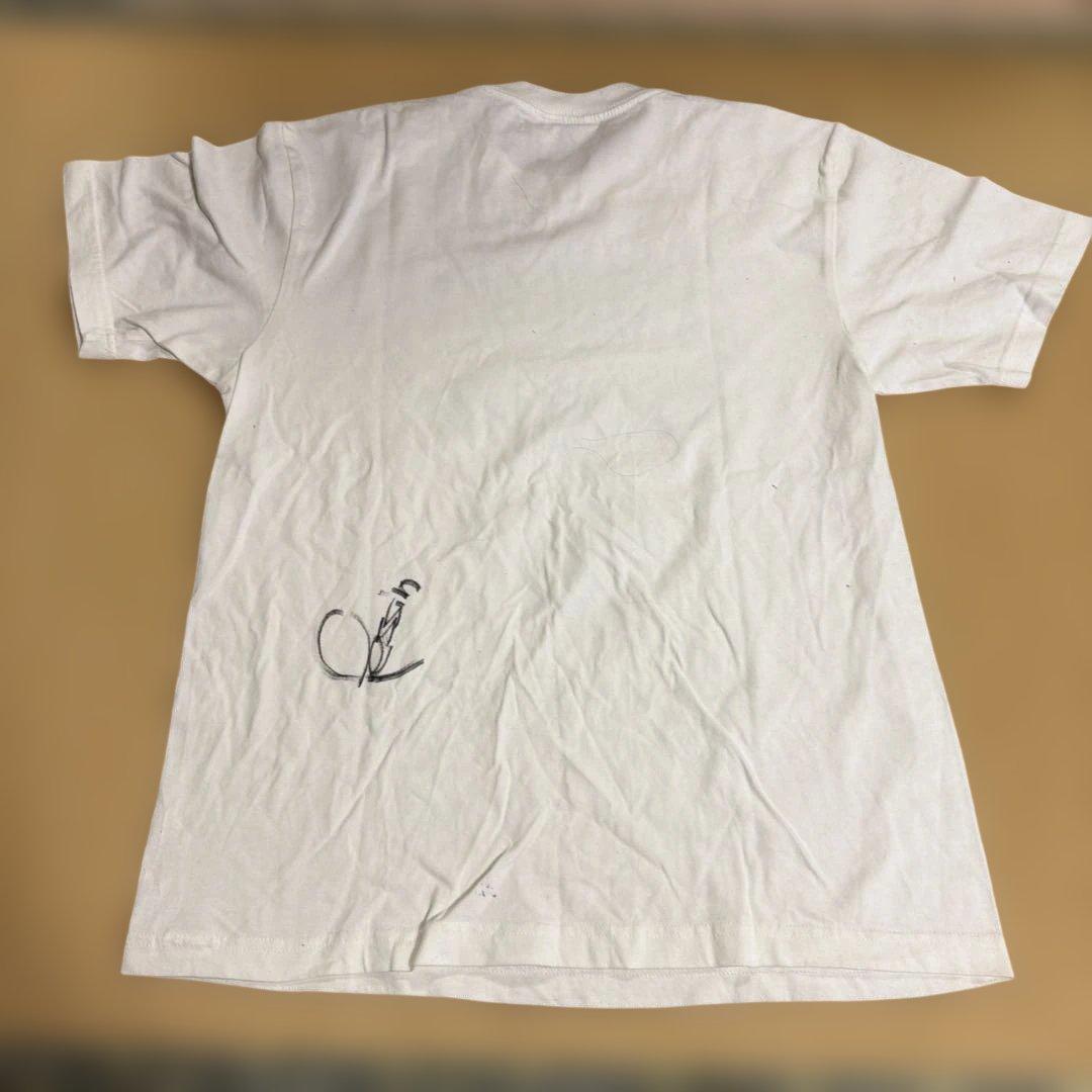 GARLICBOYS 白Tシャツ LサイズVo.ペタサイン入り