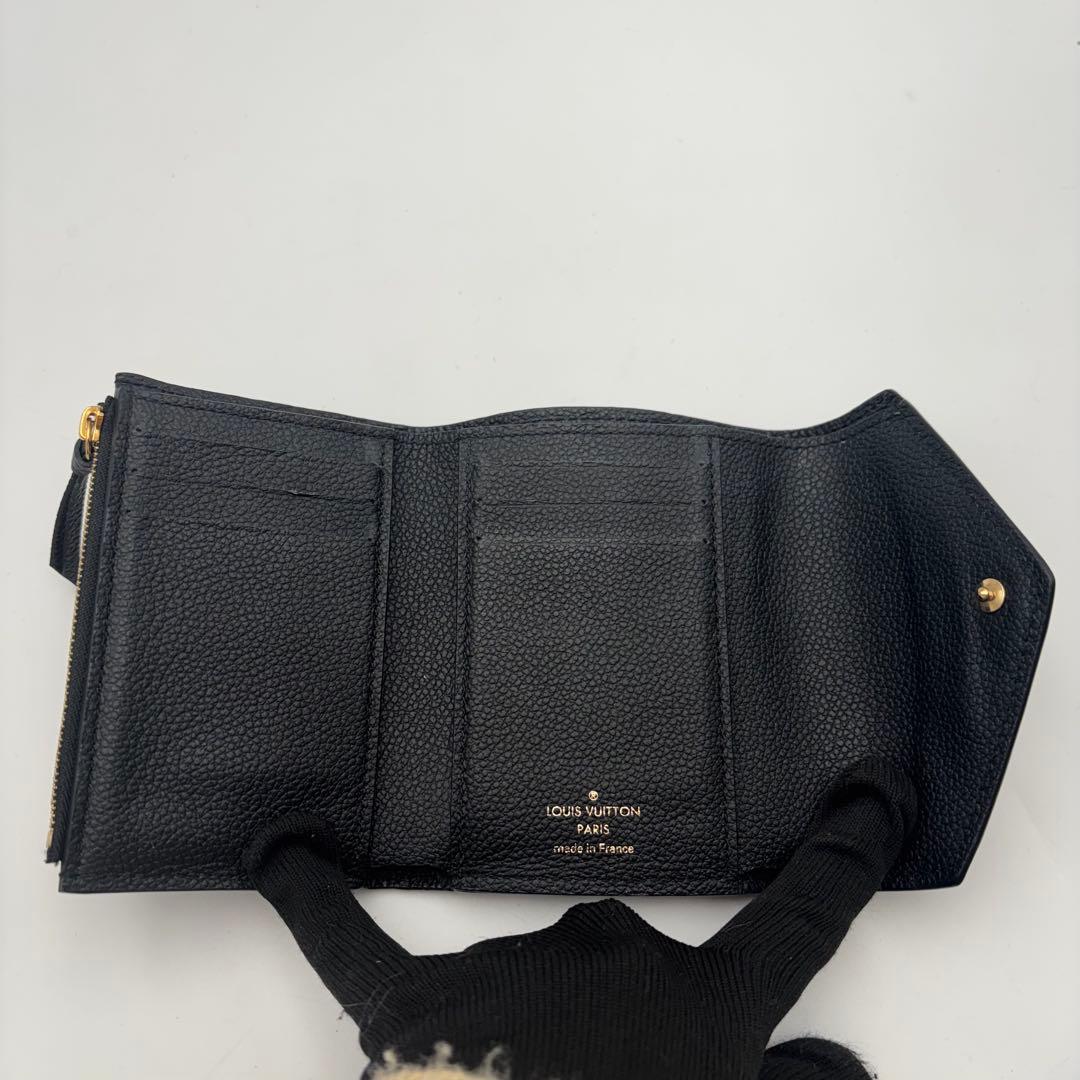 極美品　ルイヴィトン ポルトフォイユ ヴィクトリーヌ アンプラント　黒