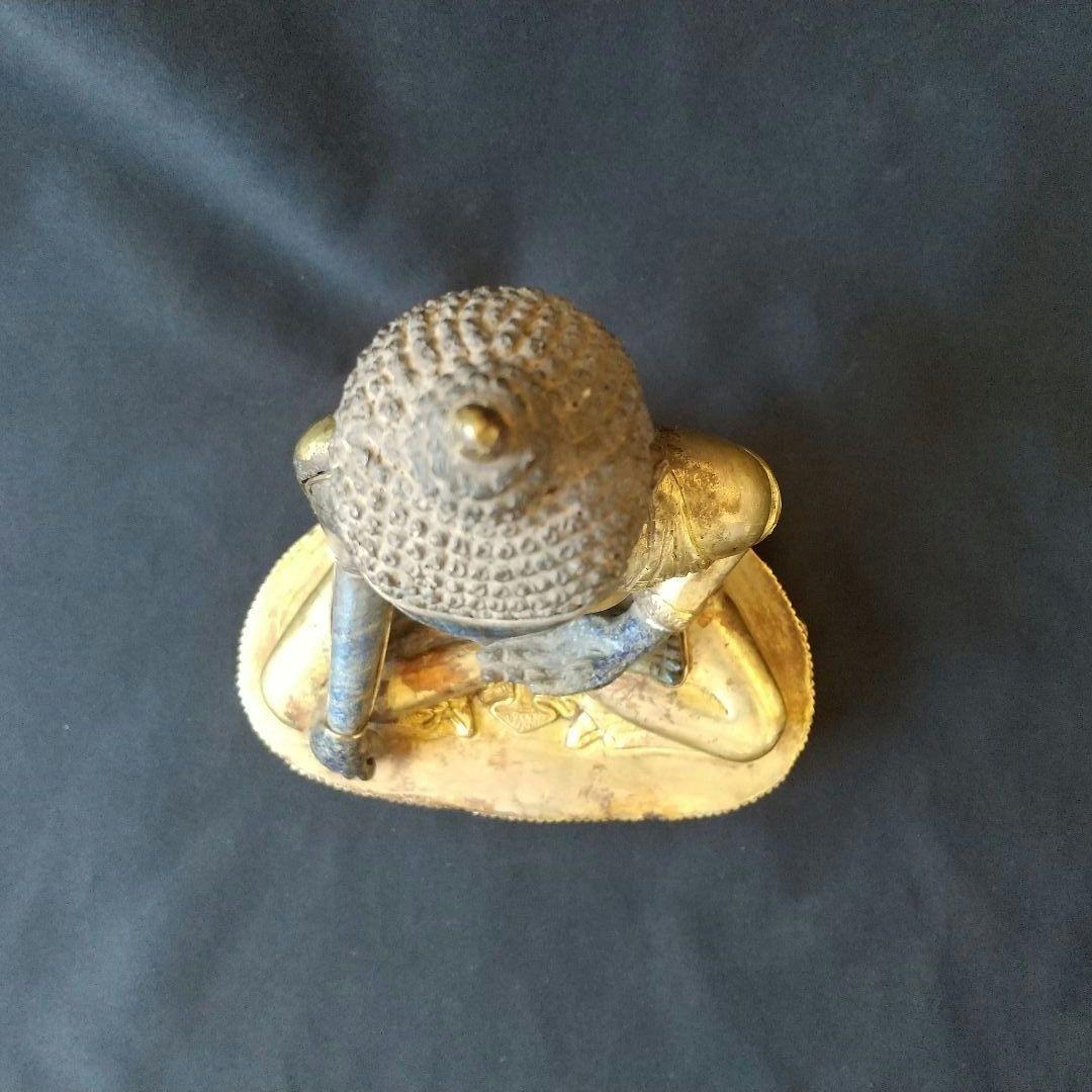 金銅  ラピスラズリ  仏像  貴重  骨董  茶道具