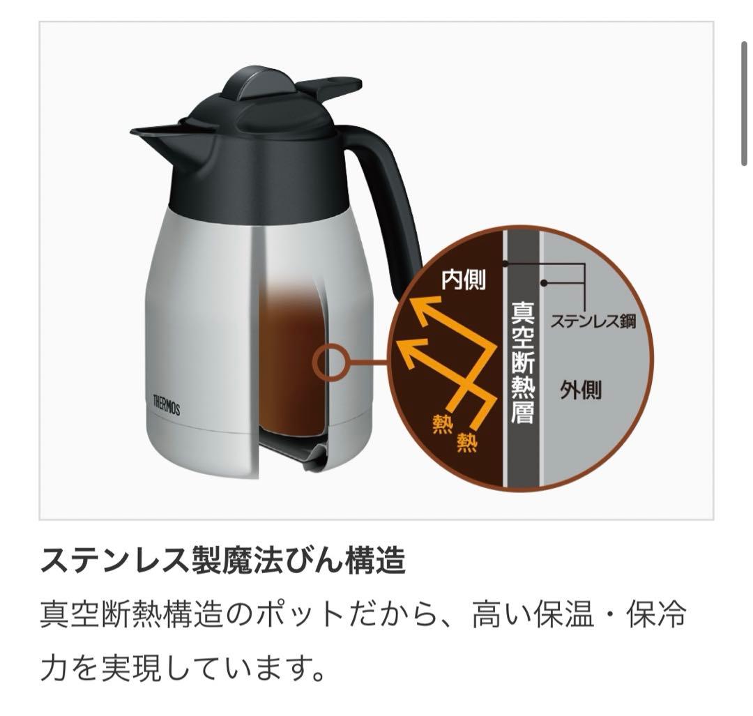 THERMOS 真空断熱ポットコーヒーメーカ -ECK-1000