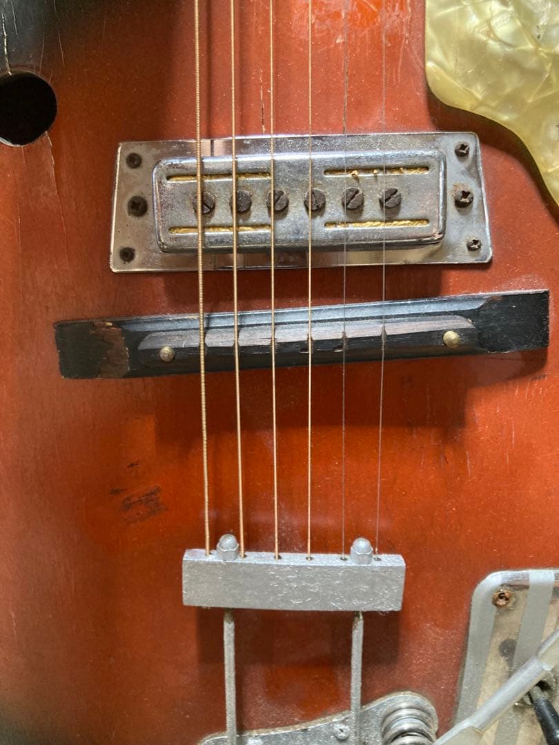 値下げ、ジャパンヴィンテージ 60年代フルアコタイプ(TEISCO製の可能性大)