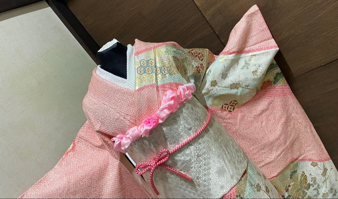 振袖 フルセット5点サイズM総絞り　蝶々金銀箔　売り切り終了