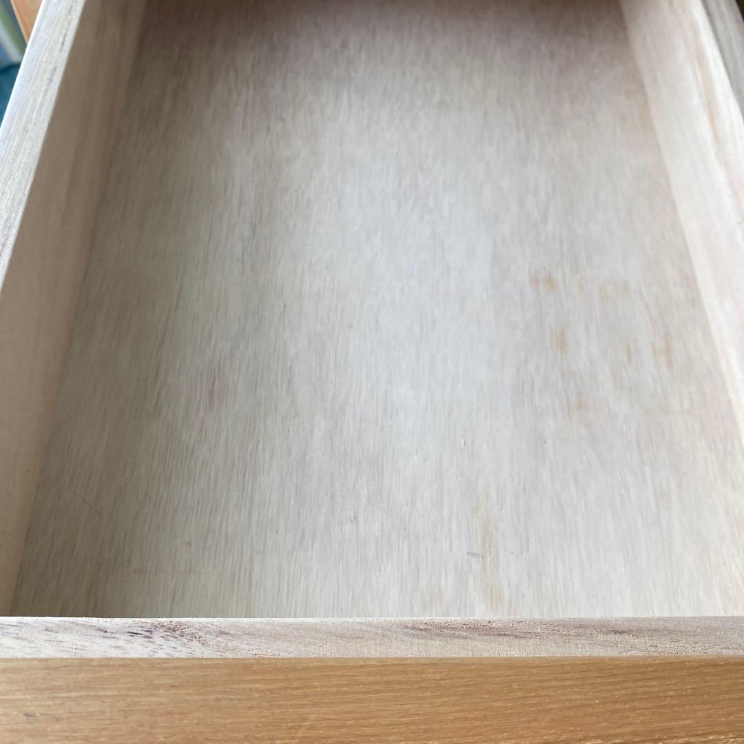 【無印】　デスクキャビネット✳︎タモ材 【廃盤品】