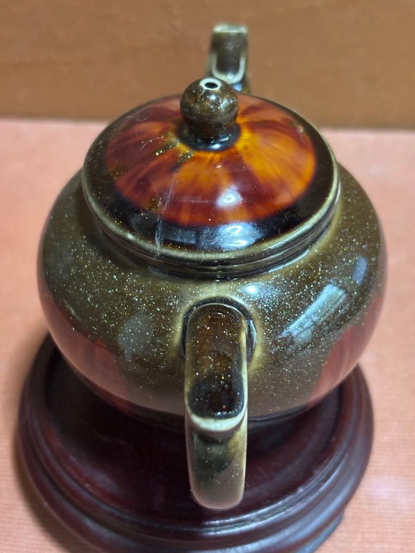 中国福来金運沈純金釉茶器揃　年間限定注門品