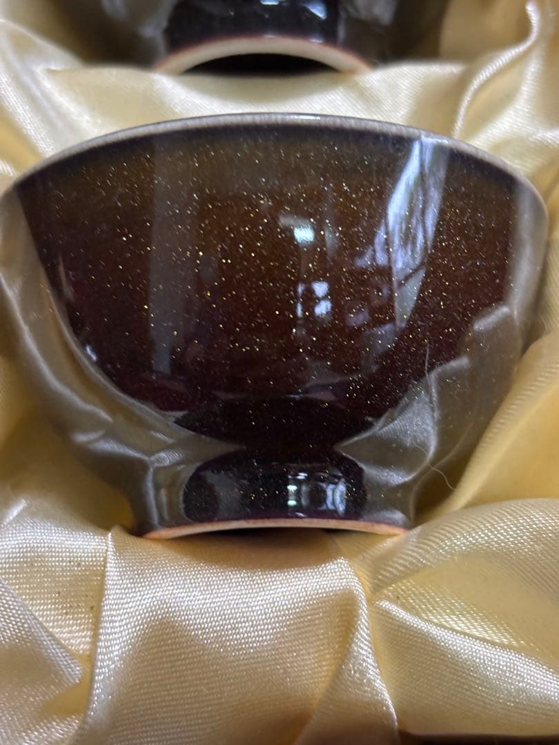 中国福来金運沈純金釉茶器揃　年間限定注門品