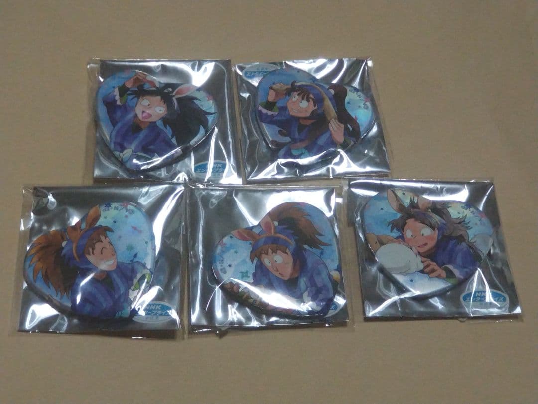 忍たま乱太郎 ナンジャタウン たまご探しの段 ハート缶バッジ　コンプセット