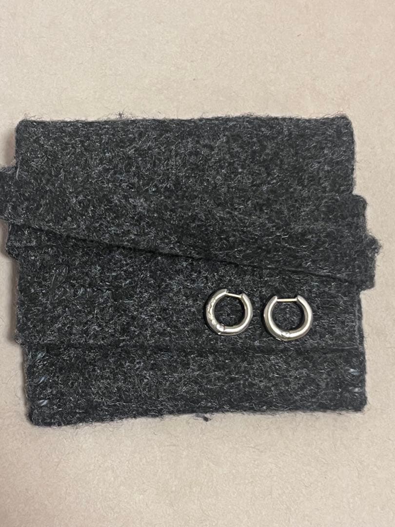 hum ハムエタ ピアス K18ホワイトゴールド