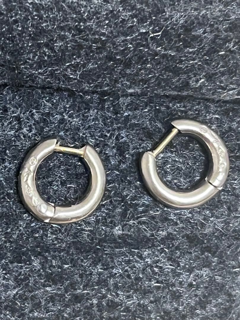 hum ハムエタ ピアス K18ホワイトゴールド