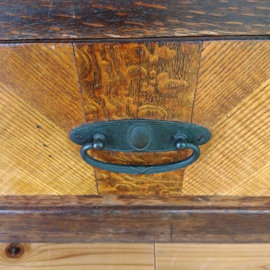 古いガラス戸棚 ガラス収納棚 ビンテージガラスキャビネット 古家具