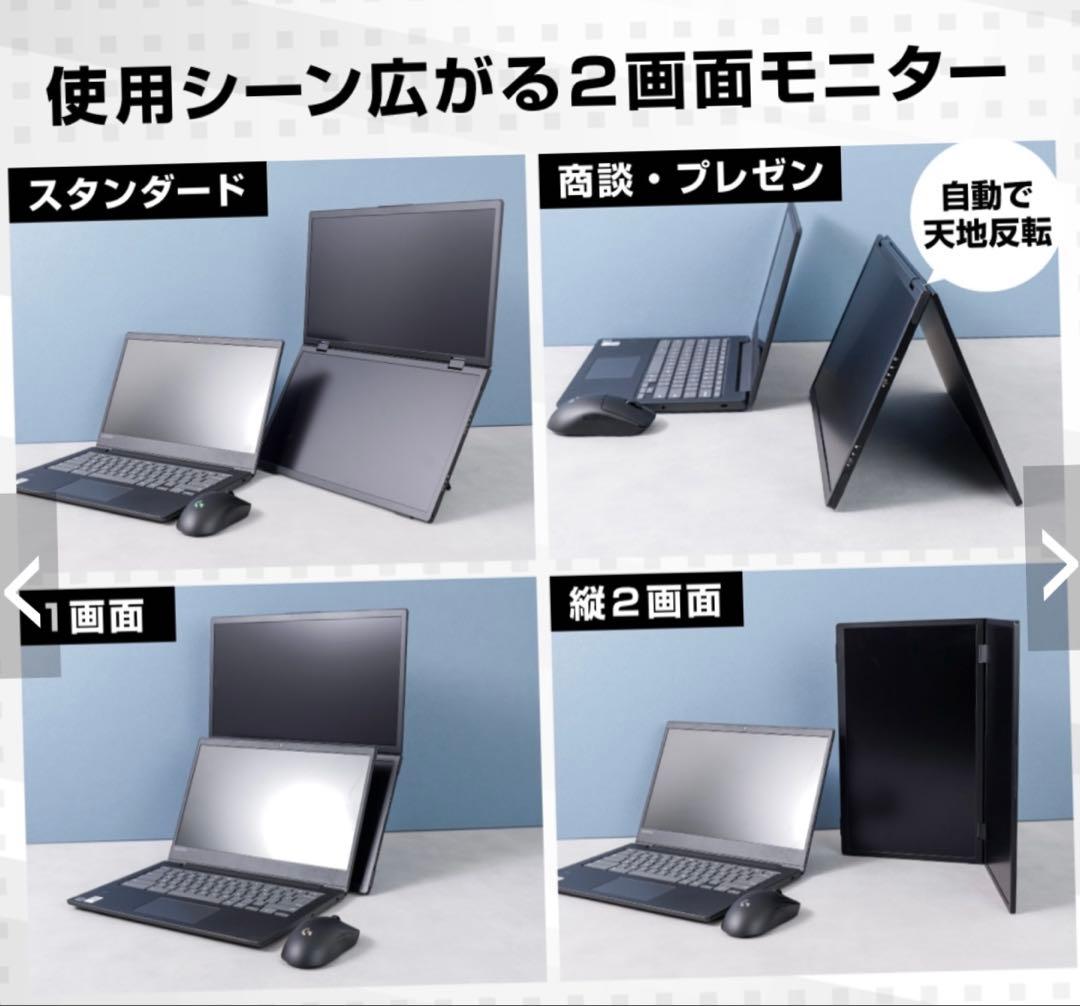 THANKO サンコー デュアル モバイルモニター15.6インチ