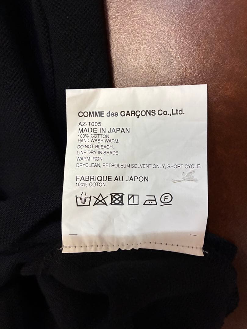 PLAY COMME des GARÇONS 黒 半袖ポロシャツ L