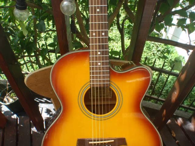 Ibanez AEJ7E-HS エレアコ ブリッジ補修ありますが良く鳴ります