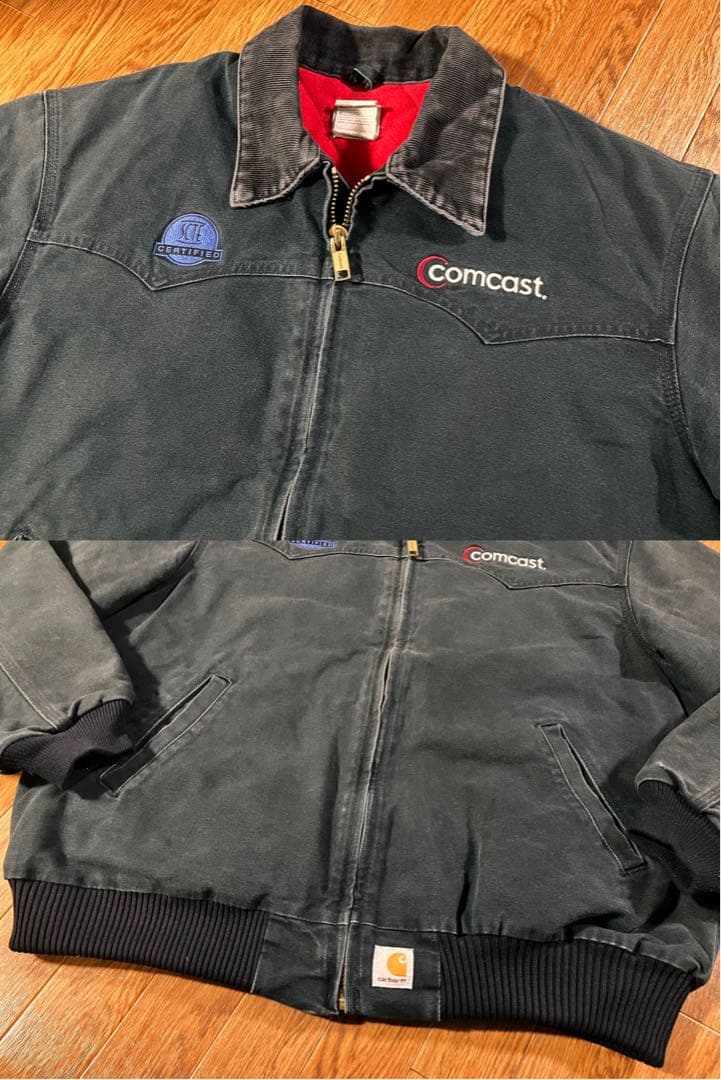 【希少】USA製 カーハート サンタフェジャケット J13 ブラック XL