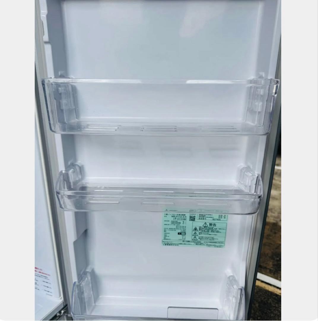 10h18. 三菱 ノンフロン冷凍冷蔵庫 MR-P17Z-S形 168L