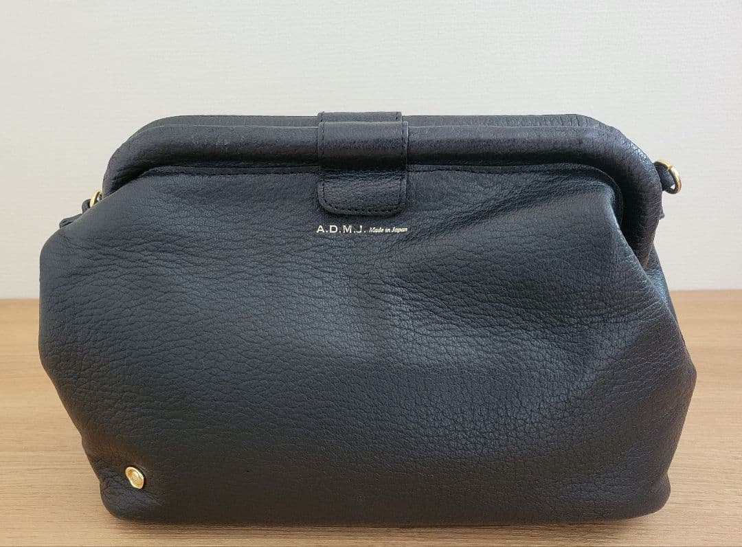 A.D.M.J. ラムレザー口金クロスボディショルダーバッグ
