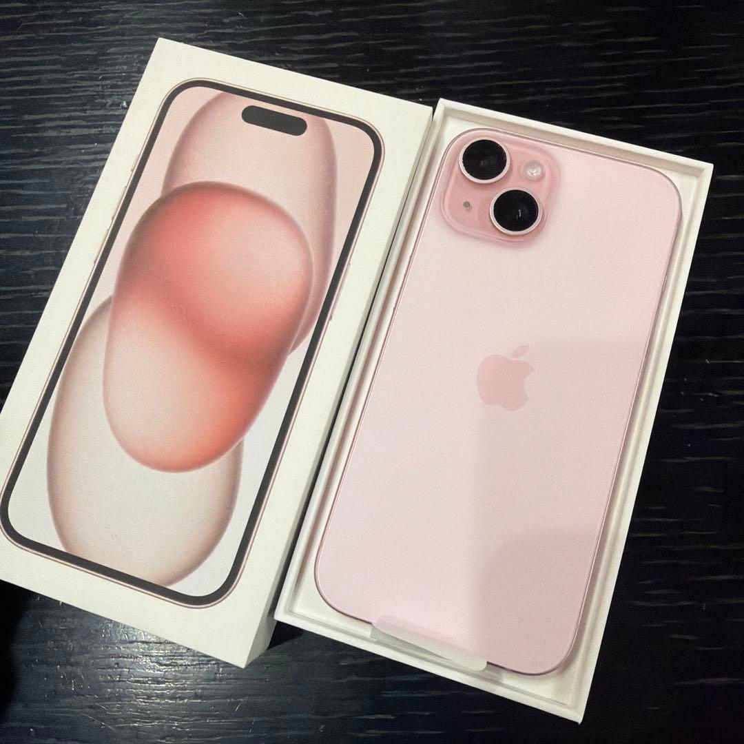 iPhone 15 128GB ピンク 美品 初期化済