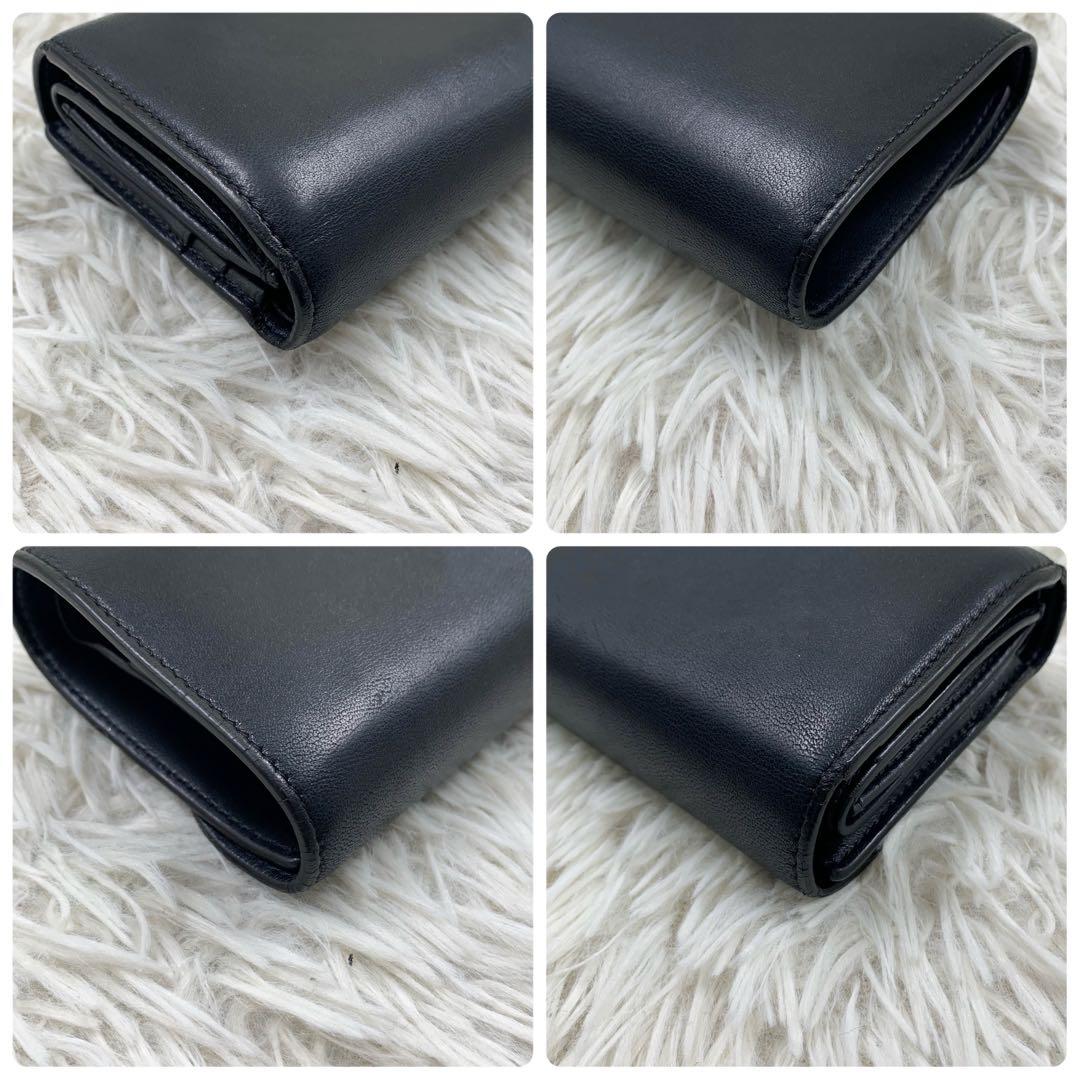 【✨美品✨】セリーヌ トリオンフ 三つ折り財布 ブラック