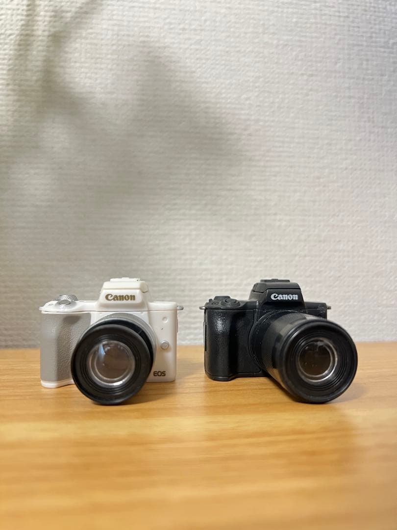 Canon EOS Kiss M ホワイト 15-45mmレンズ付きミニチュア付
