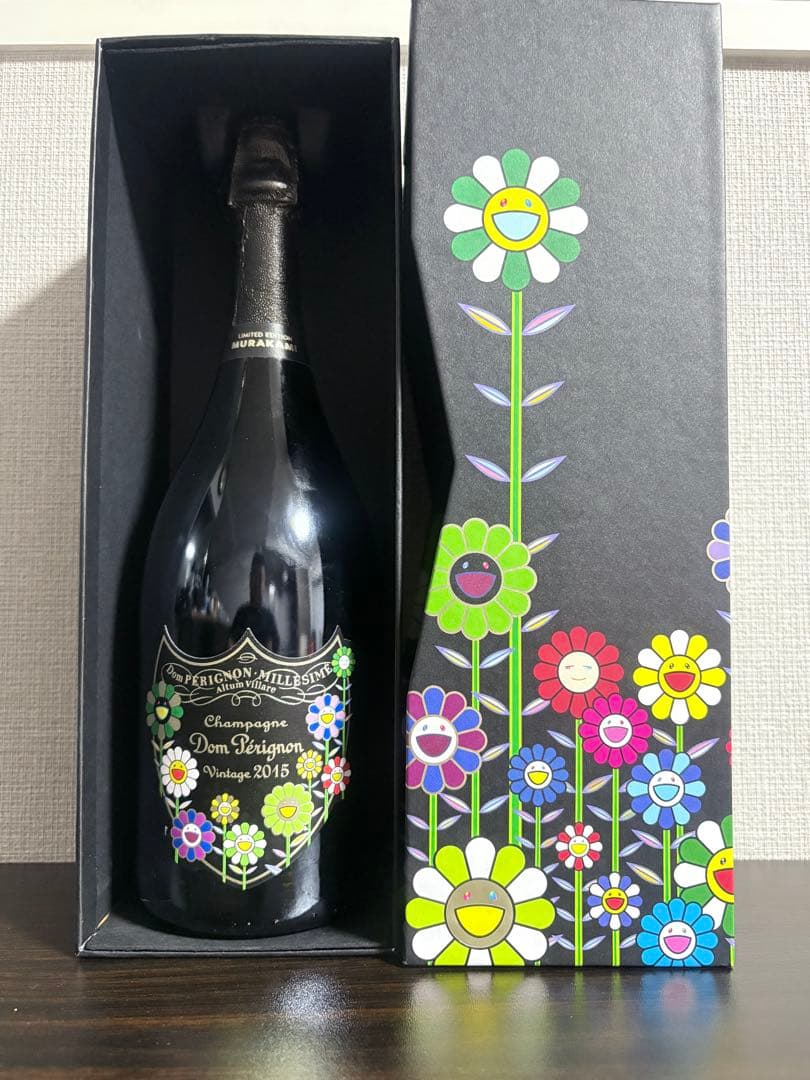 ドン ペリニョン 2015 村上隆 エディションシャンパン箱、限定ギフトバック付