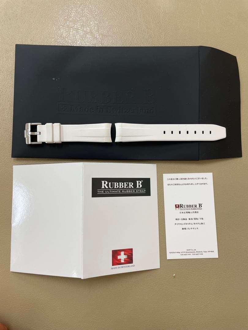 【試着のみ】RUBBER BホワイトラバーベルトロレックスヨットマスターM206