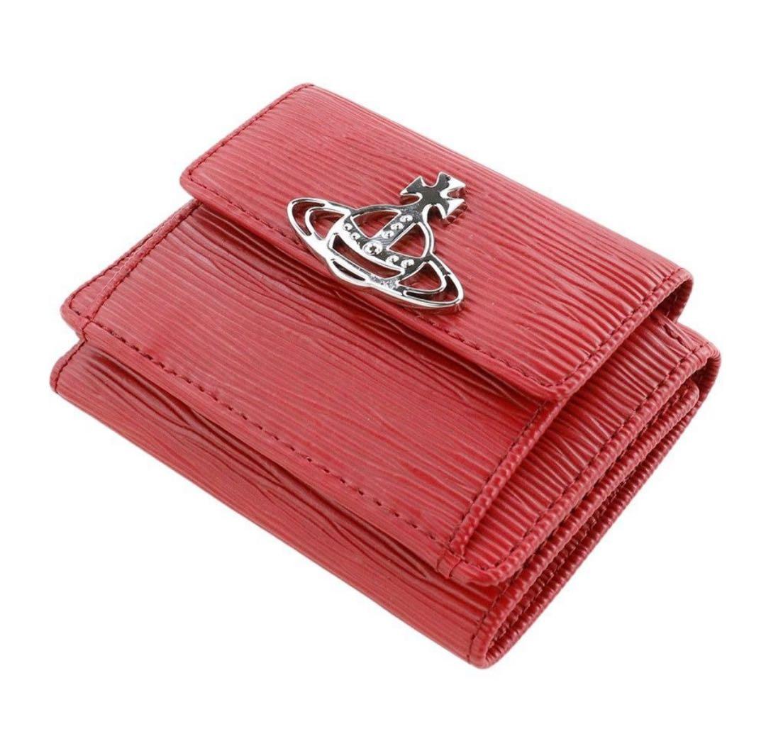 Vivienne Westwood 三つ折り財布 赤 銀マーク