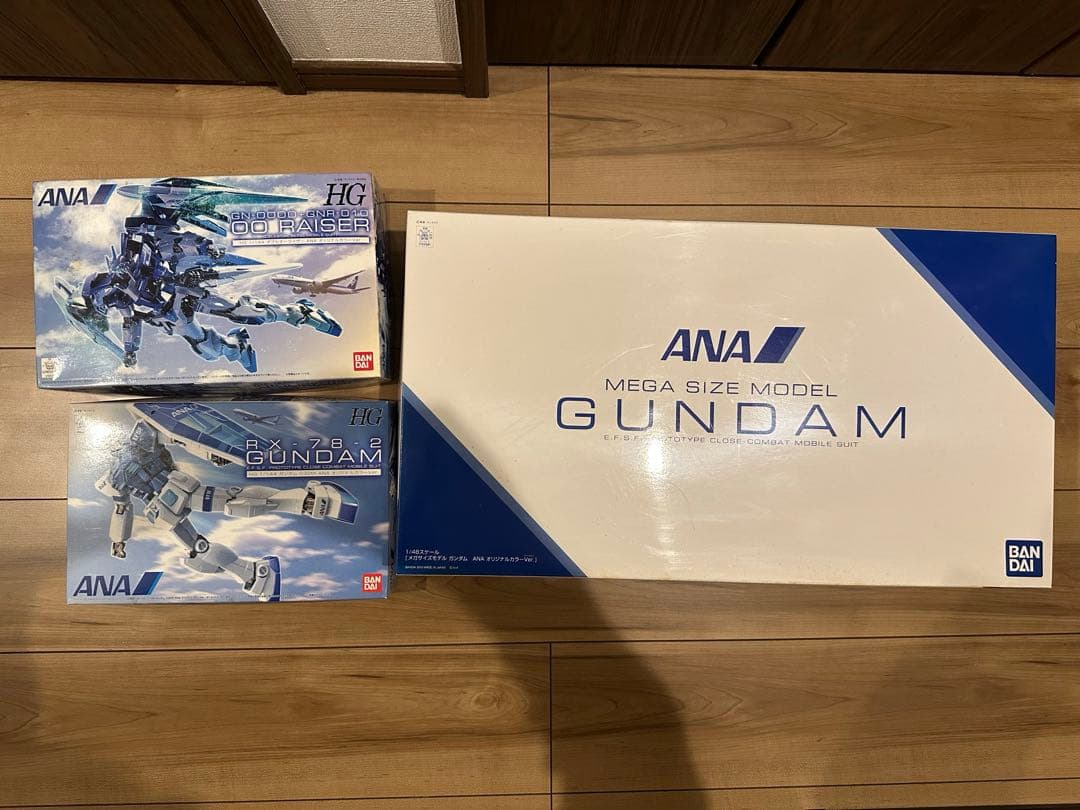 【未開封・未組立】HG・メガサイズ ガンプラANA限定3点セット