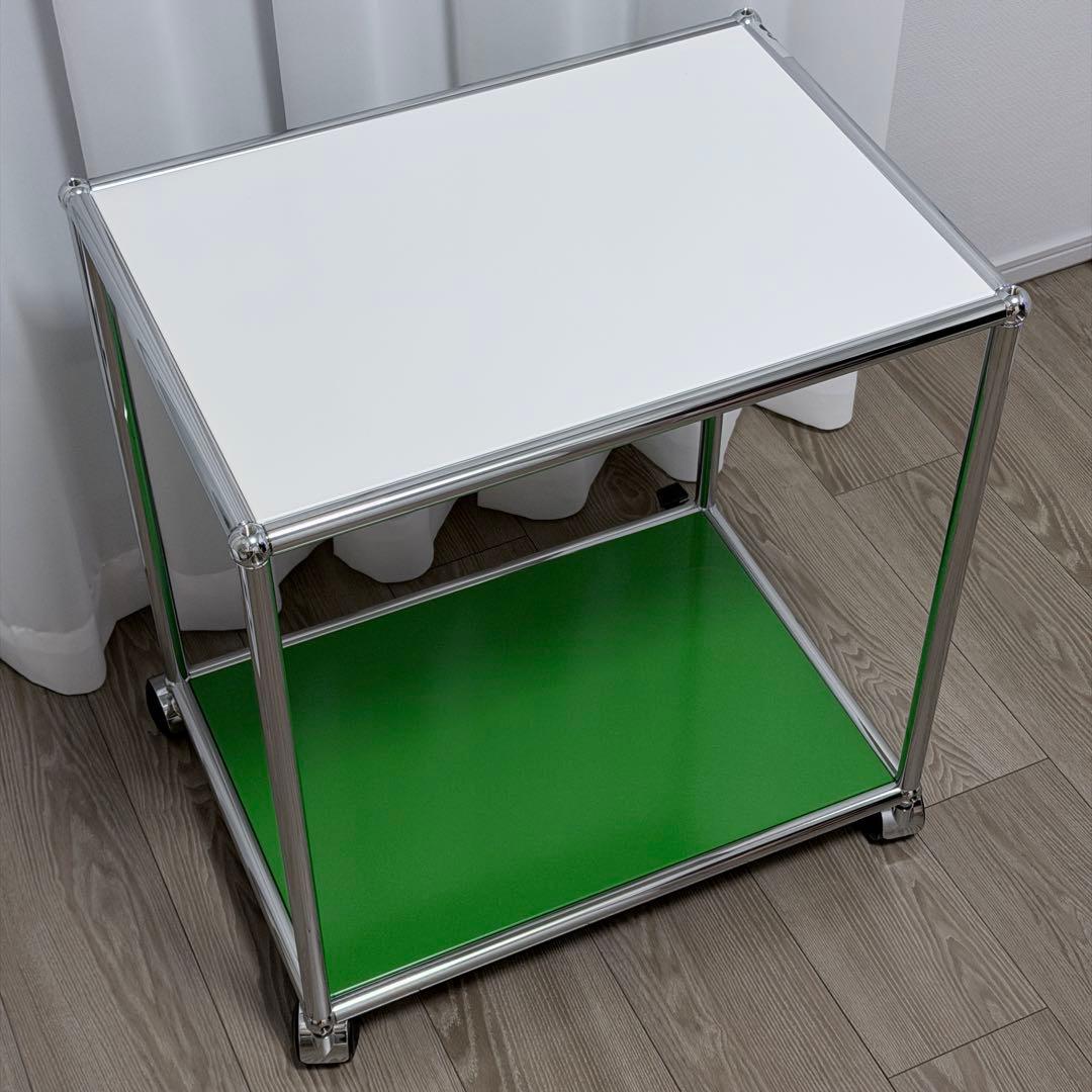 正規品 USMハラー　キャスター付きサイドテーブル ワゴン