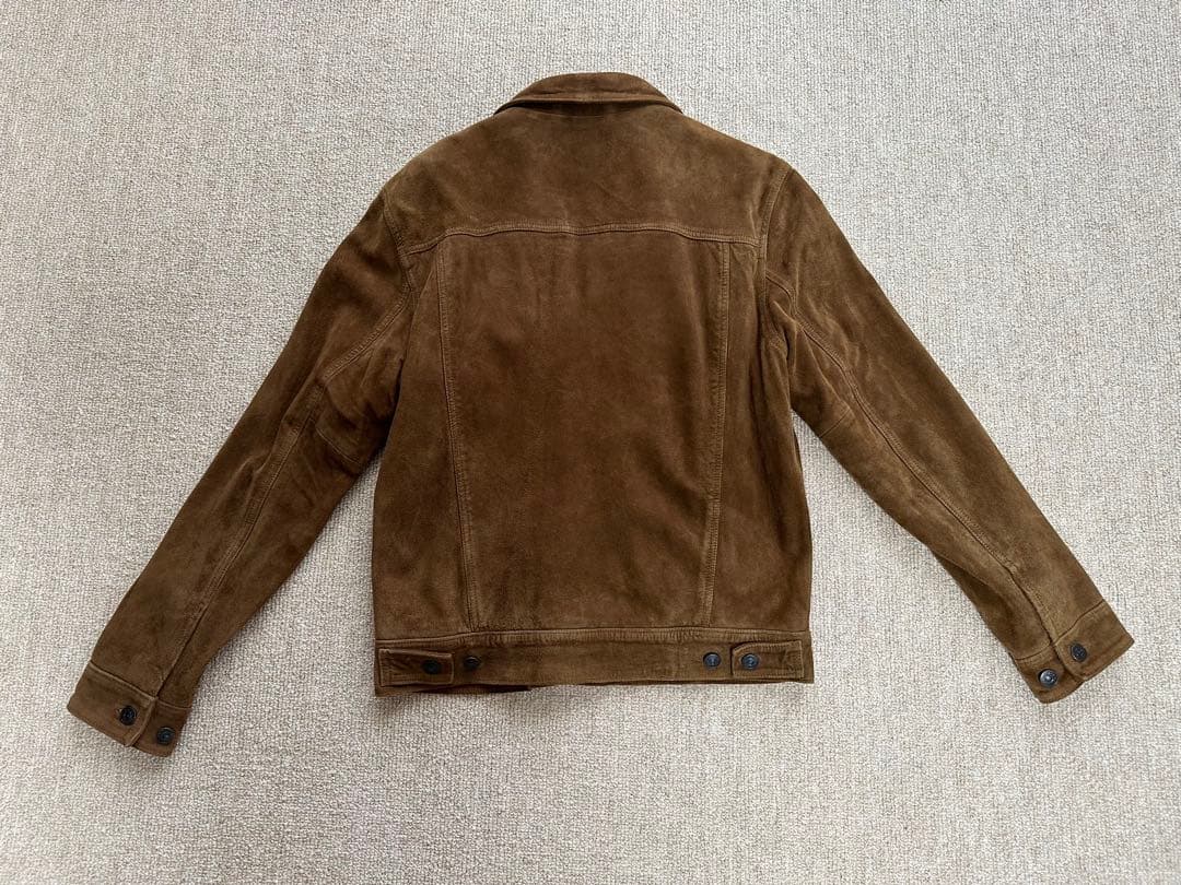 ポロラルフローレン　スウェード　トラッカージャケット　レザー